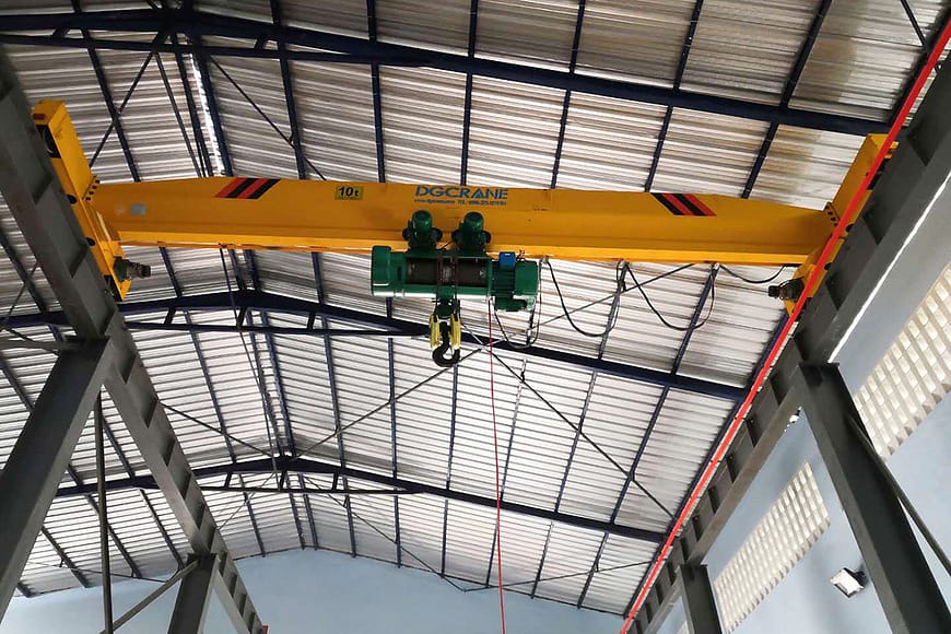 10ton LD type single girder overhead crane in Benin 1