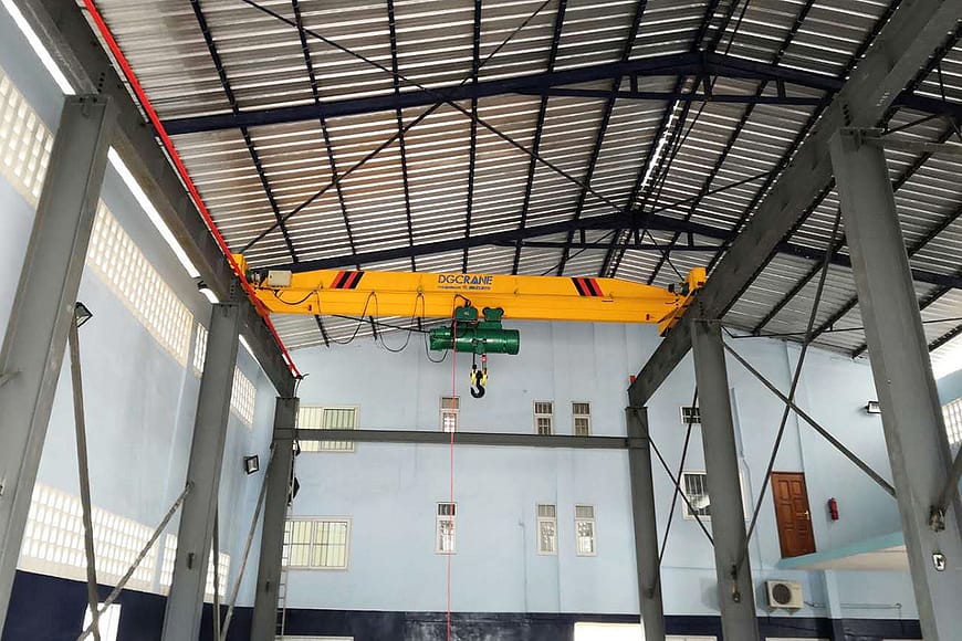 10ton LD type single girder overhead crane in Benin 2