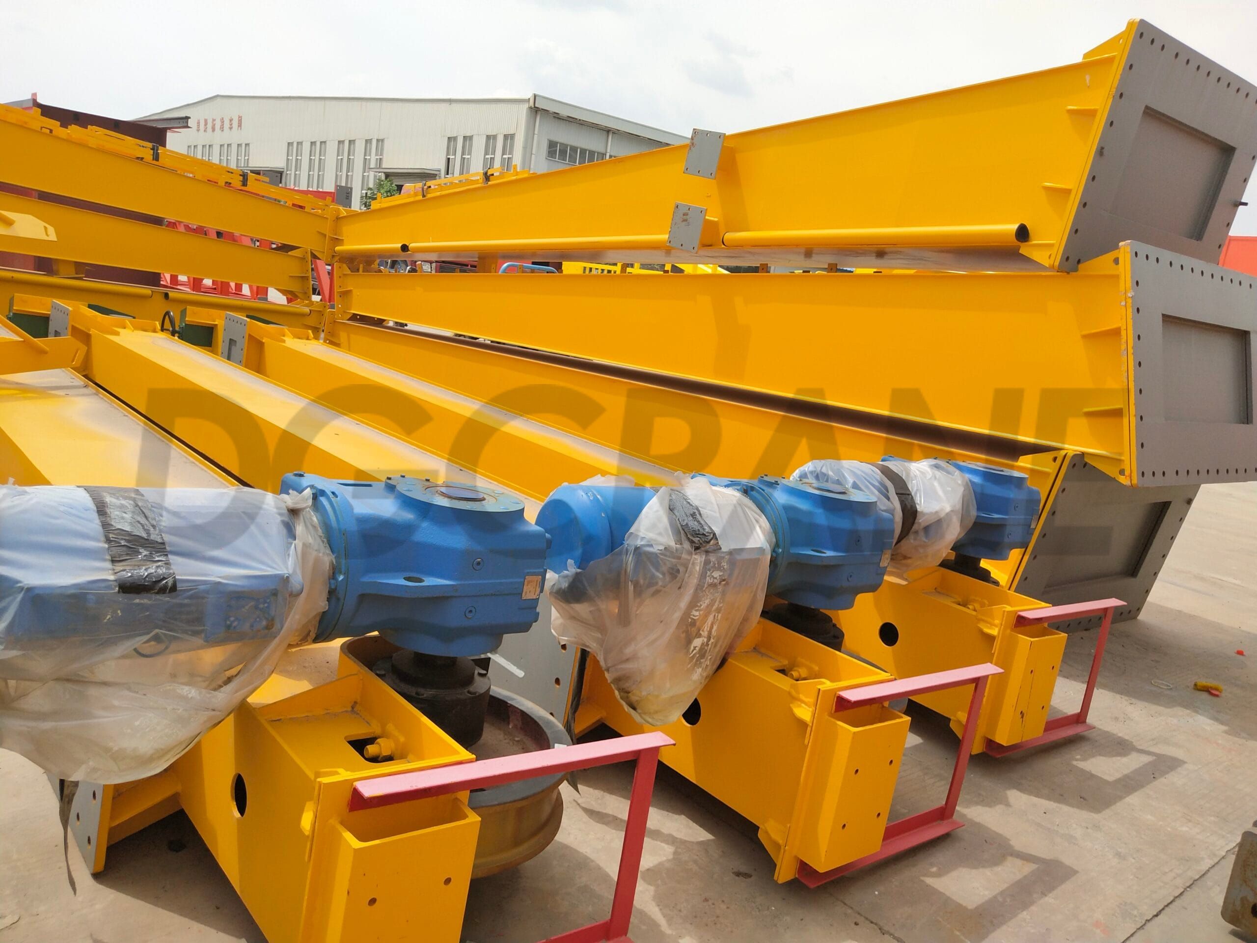 Ground beams and Support legs of double girder gantry crane