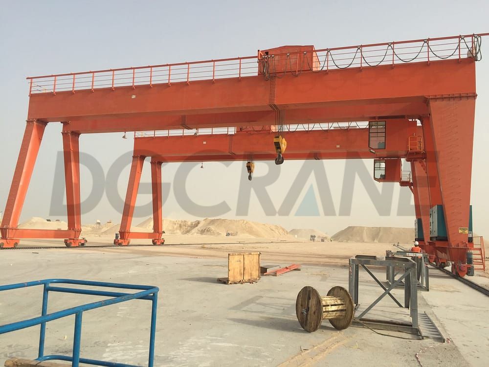 2 sets 70ton gantry crane installed at Qatar 07 scaled