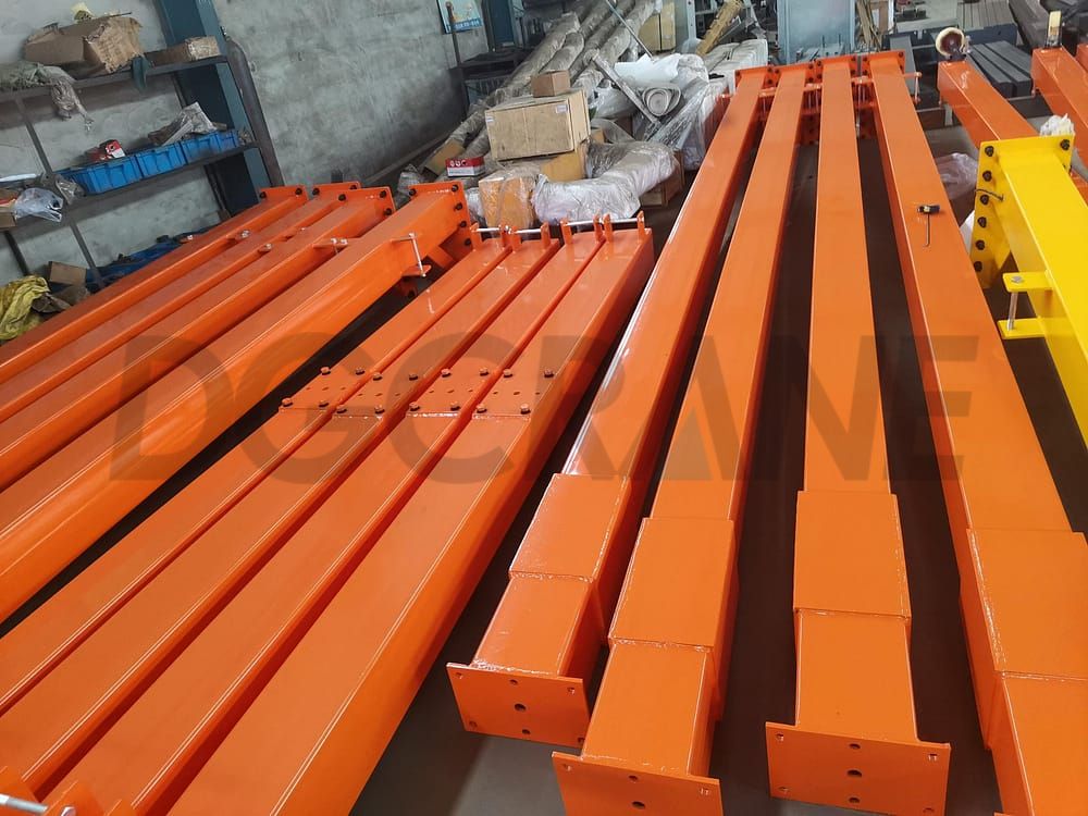 Main beams and support legs of 3t and 5t mini gantry cranes