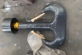 1 set of finished 50t crane hook to Sweden 