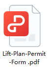 Form ng Lift Plan Permit 