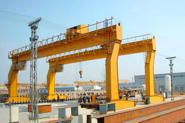 L shaped single girder gantry crane