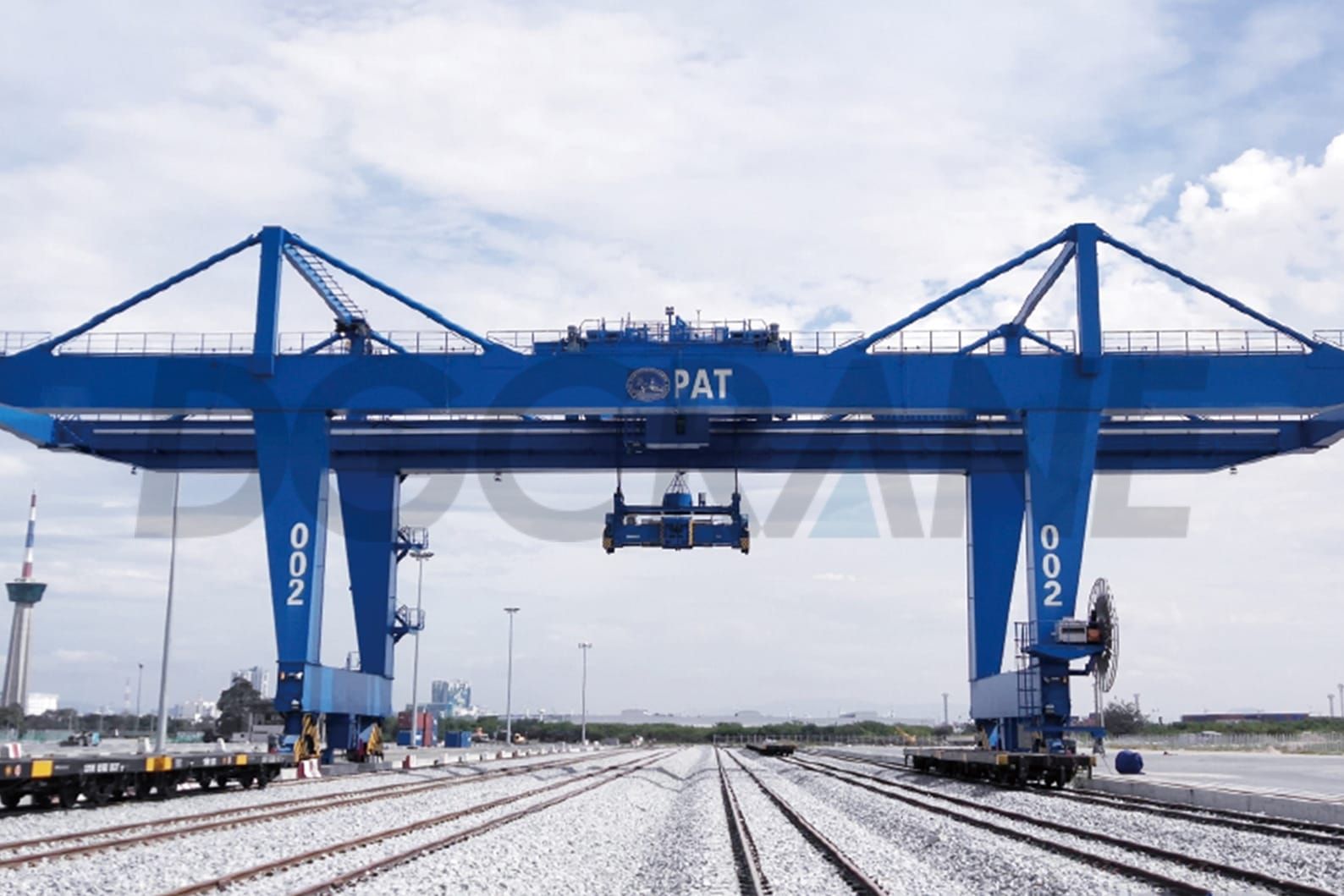 2 Exportation de portes de grues RMG vers le port de Thaïlande