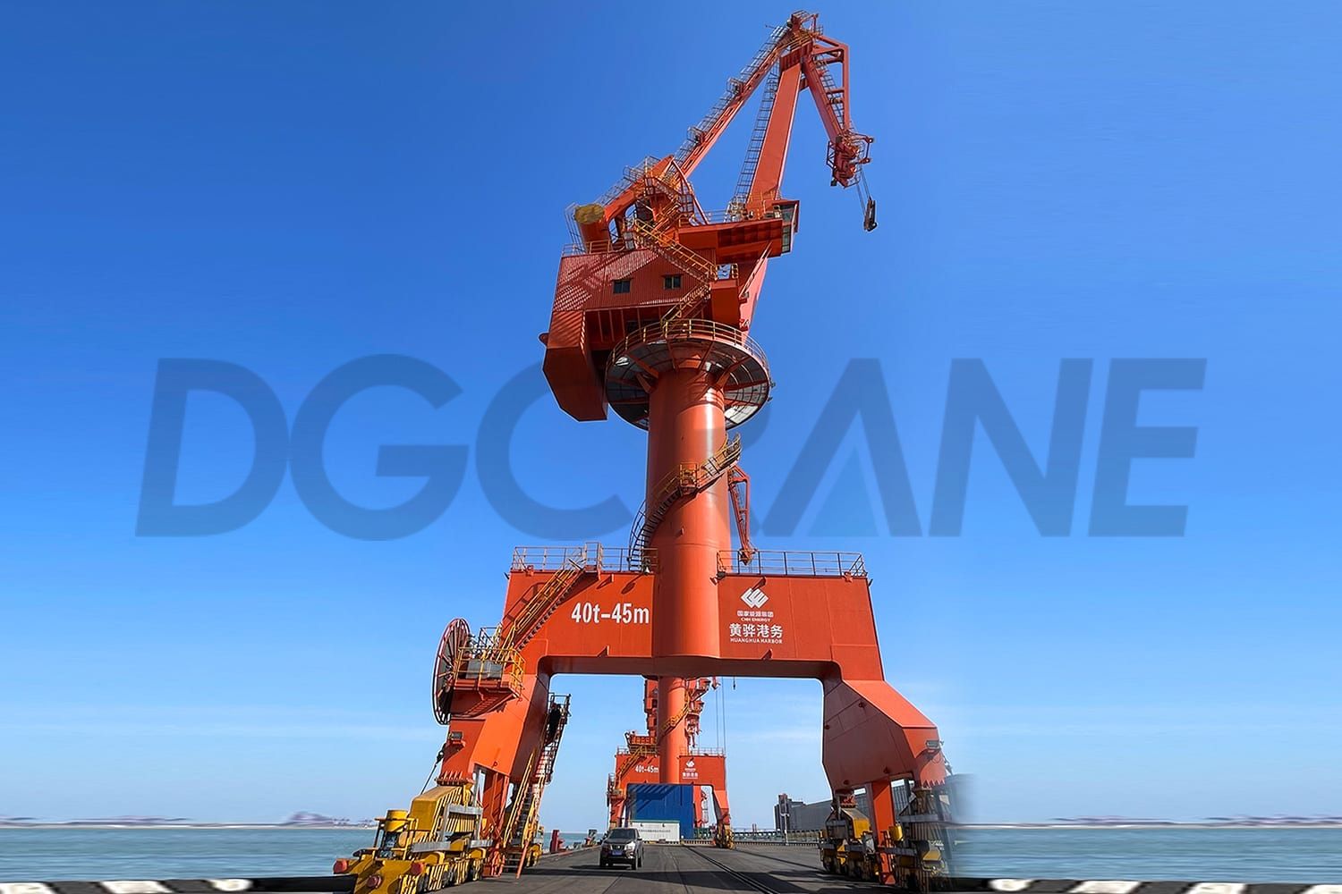 3 Projekt přístavu Huanghua se čtyřmi články portálového jeřábu
