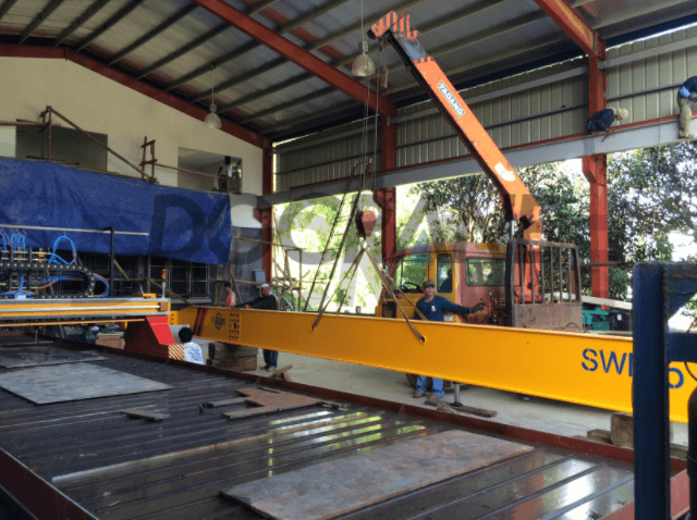 Assembly steps of overhead crane