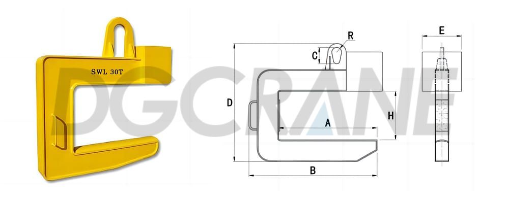 Heavy Duty C Hooks box beam 1