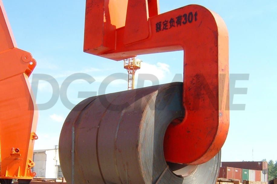 Çelik bobinleri kaldırmak için ağır hizmet tipi c kancası
