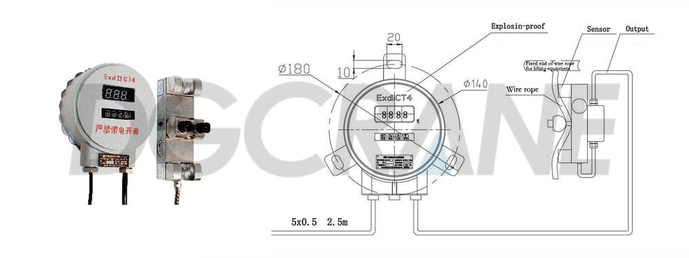 overload limiter for explosion proof electric wire rope hoists 2