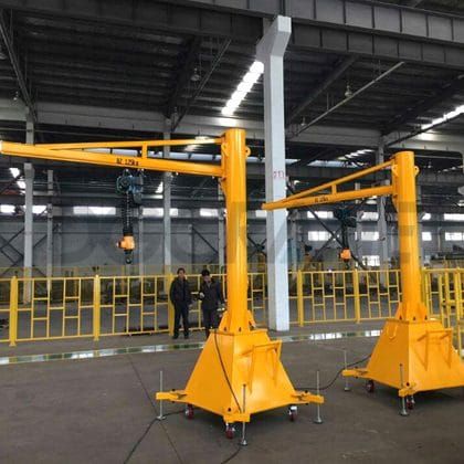 BZY type mobile portable jib crane e1719650562821