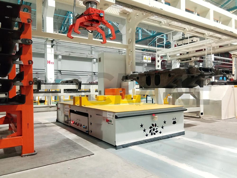 agv transfer cart applications in manufacturing