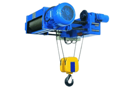 Low headroom wire rope electric hoist