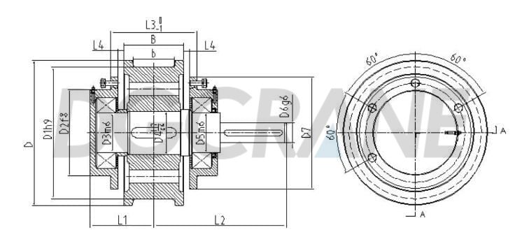 European Crane Wheel Assembly parameter