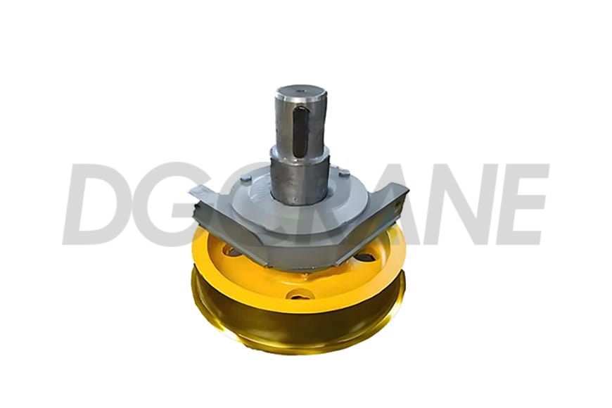 L block crane wheel assembly