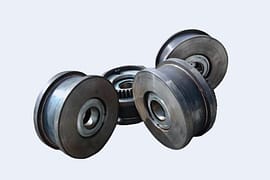 Меню Forged Crane Wheels з вадзяным знакам