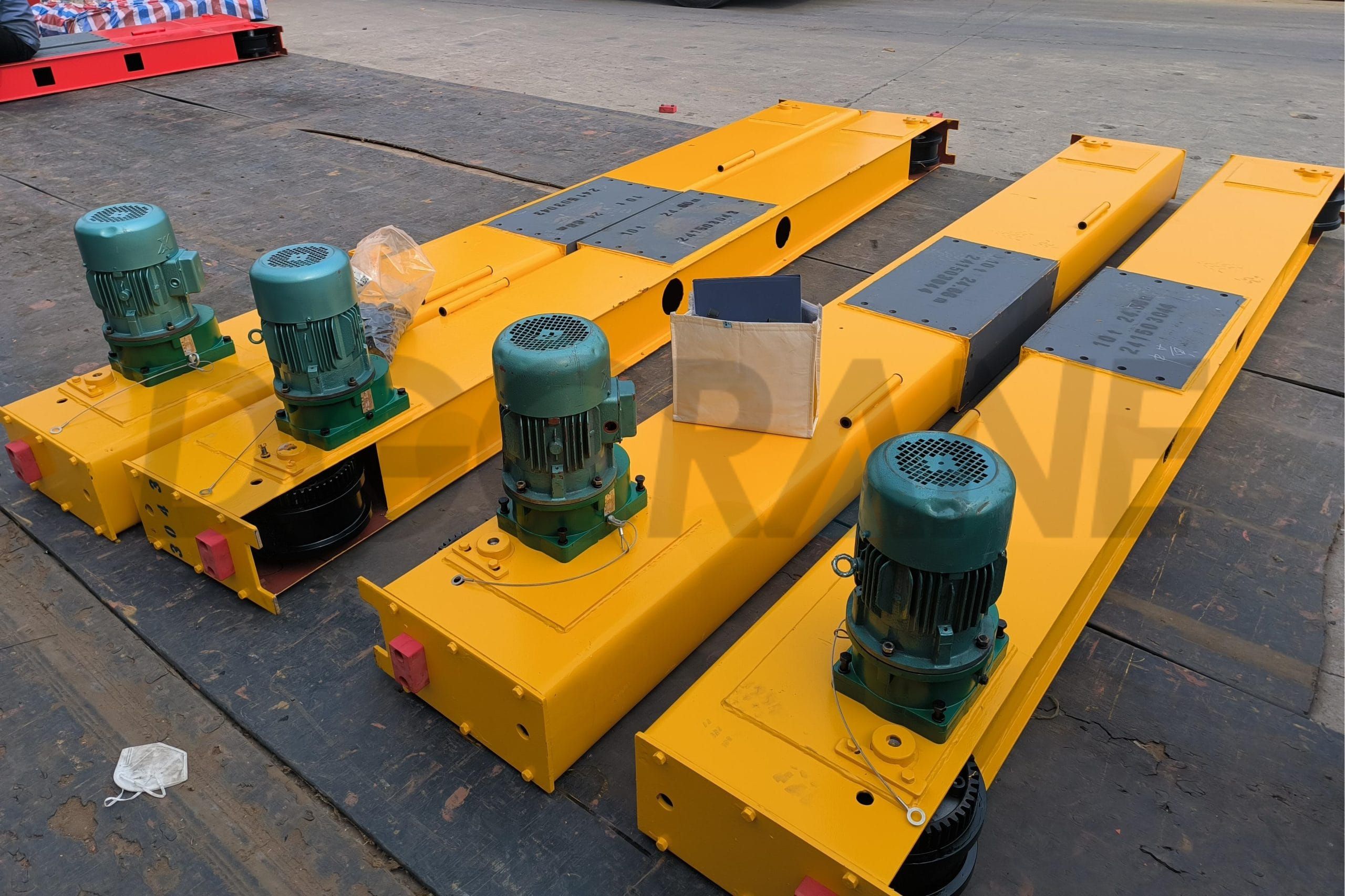 4 sets of LDC 10t Single Girder Overhead Cranes Exported to Turkmenistan scaled