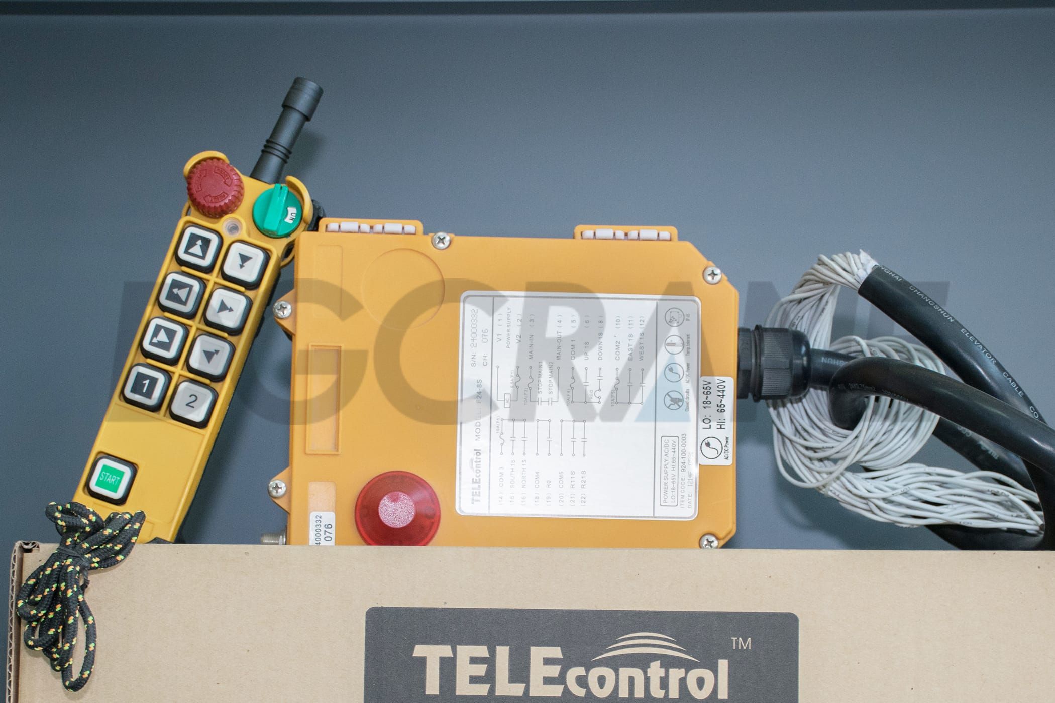 F24 8S transmitter at receiver