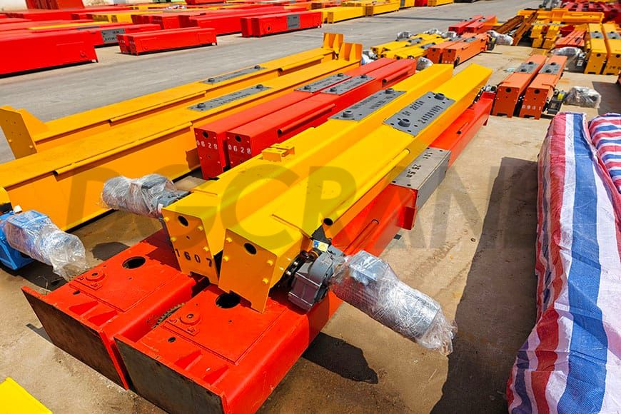 single girder overhead crane end carriages na may mga gear motor