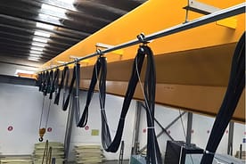 Overhead crane cables banner