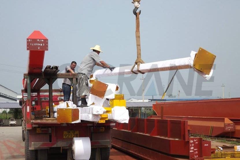 Crane overhead girder tunggal seberat 1 ton dengan struktur pendukung baja utuh bertanda air2