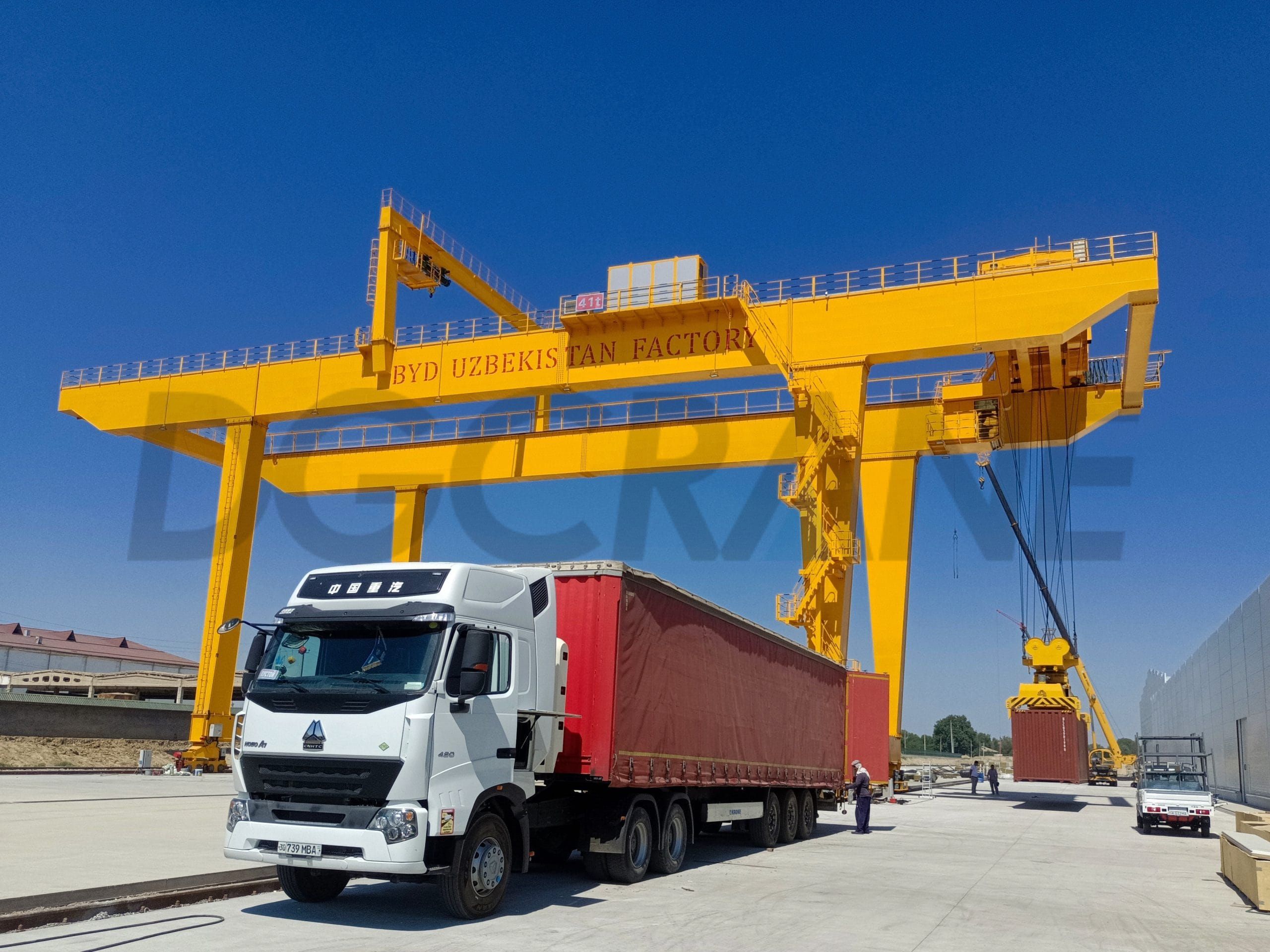 रेल माउंटेड कंटेनर गैन्ट्री क्रेन 3 स्केल