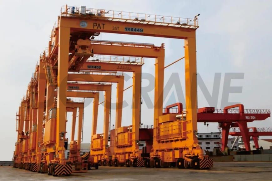 रबर टायर कंटेनर गैन्ट्री क्रेन थाईलैंड को निर्यात किया गया