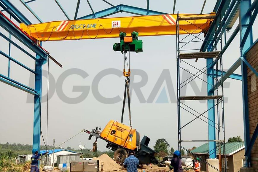 20 toneladang single girder overhead crane 1