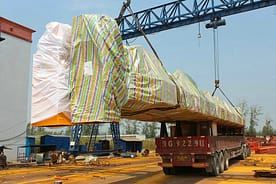 Livraison d'un pont roulant bipoutre