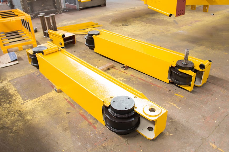 European double girder overhead crane end beam