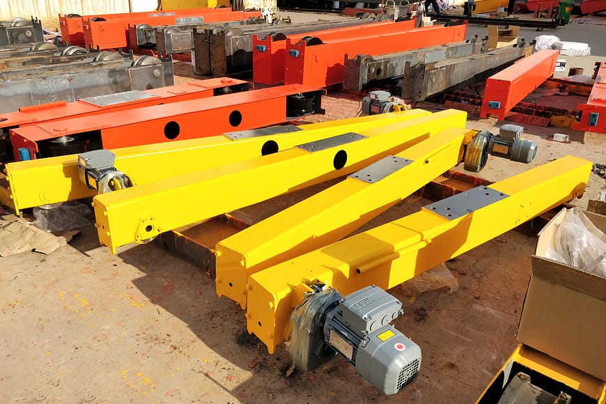 European single girder overhead crane end beam