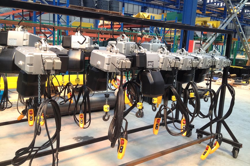 European type electric chain hoists 1