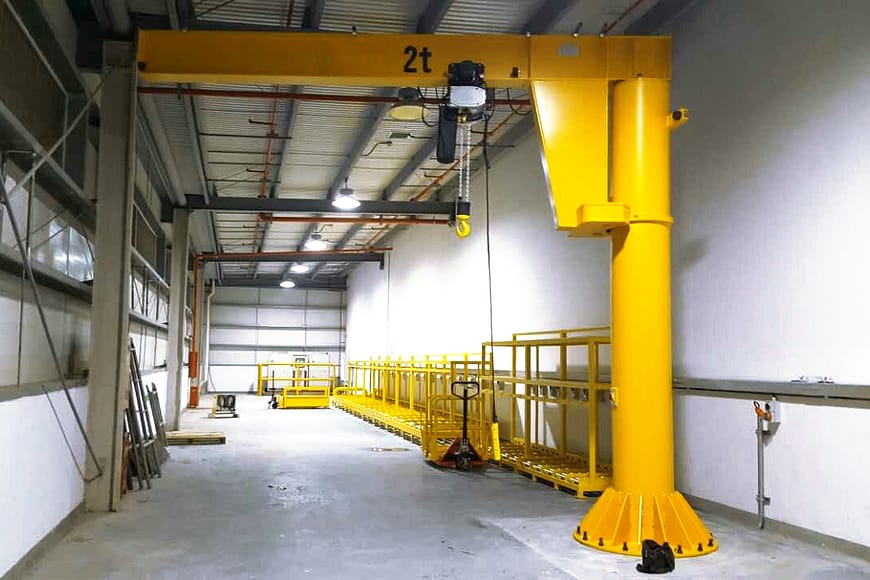 European type pillar mounted jib crane 1