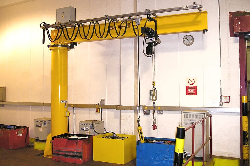 European type pillar mounted jib crane 2