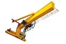 European type wall traveling jib crane