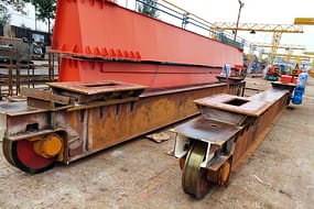 Fabrication of the ganry crane ground beam