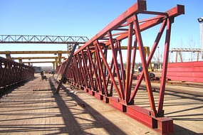 Fabrication of the ganry crane main beam 4