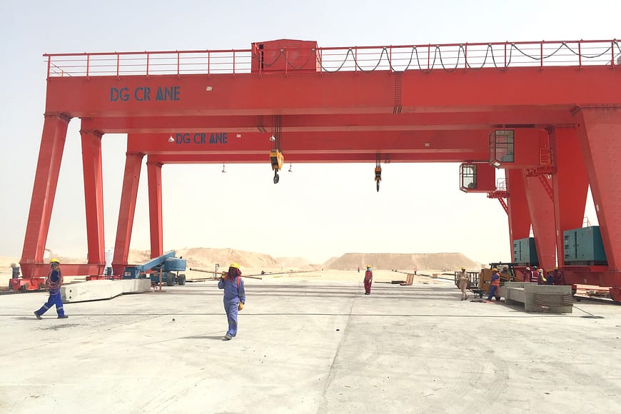 MG70Ton European type double girder gantry crane 4