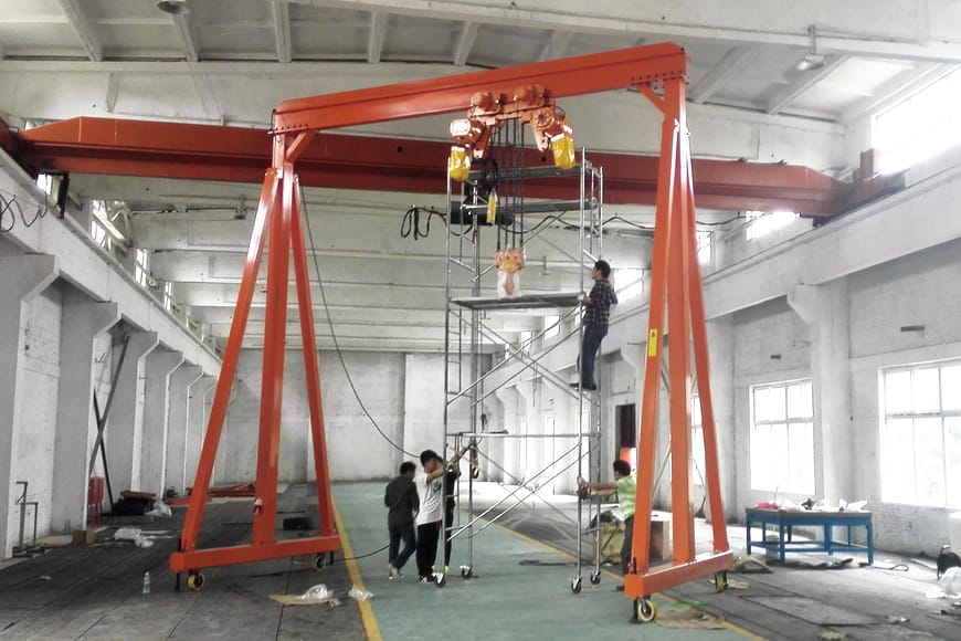 Portable gantry crane 16